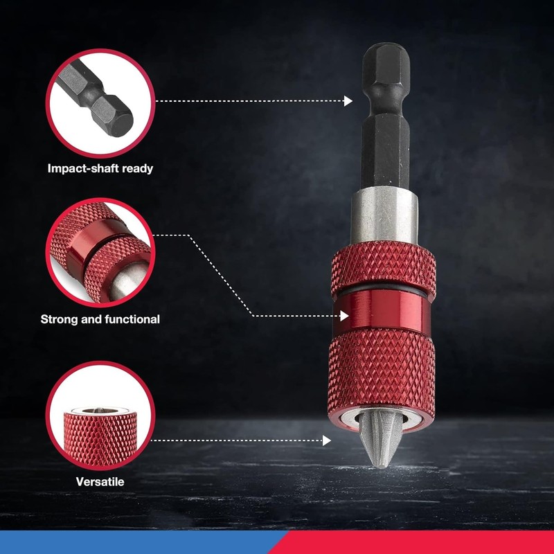MHMondawn 3 x Magnetic Bit Holder, Long Quick Change Bit