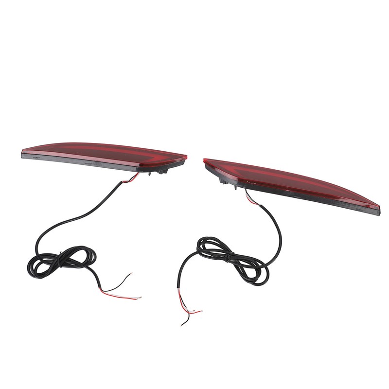 2Pcs LED Rear Bumper Reflector Light Waterproof Super Bright Long