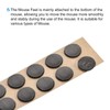 PATIKIL Round Mouse Feet Skates Pads 0.7mm for Gaming Mouse