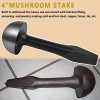 Unbranded Blacksmith Tinsmith 4" Mushroom Stake for Pexto Taper, Large