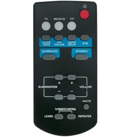 FSR60 WY57800 Replacement Remote Control Compatible with Yamaha Soundbar ATS1010 YAS101 YAS101BL ATS-1010 YAS-101 YAS-101BL YAS-CU201 YFSR60 FSR62 ZC94940