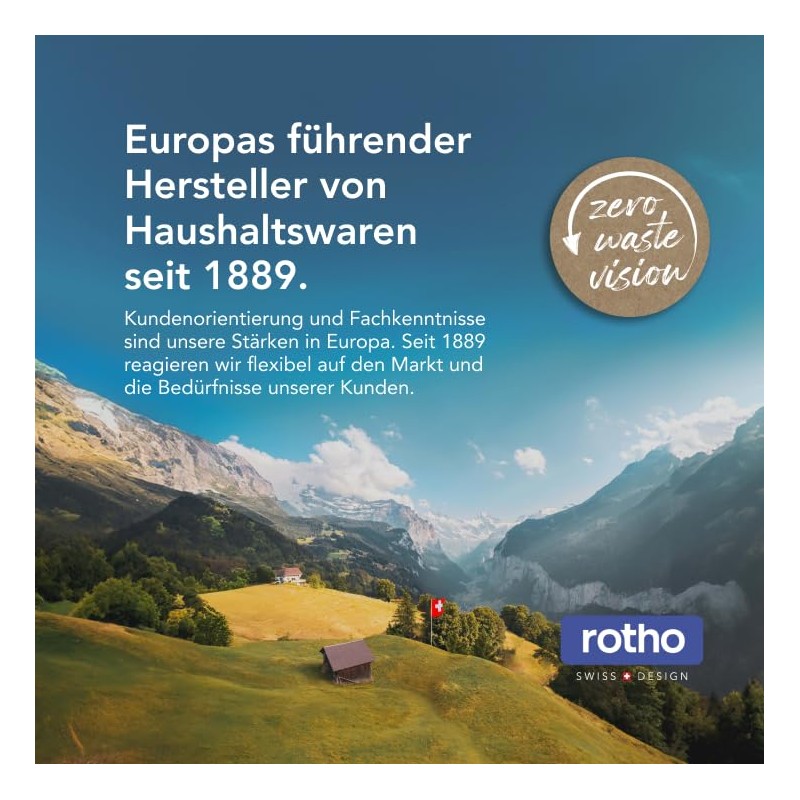 Rotho Albula Compost Bin 3.2 L with Lid and Plastic