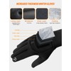 TRENDOUX Gloves Men Women Thick Warm Touchscreen Cycling Gloves Thermal