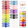 VIBARUTENS 24-Pack Stretchable Drink Markers – Reusable Wine Glass Markers