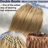 GOOFIT Hair Extensions Micro Loop Human Hair Extensions Remy Hair