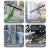 Black Telescopic Shower Squeegee for Glass Doors, Tile Shower Walls.