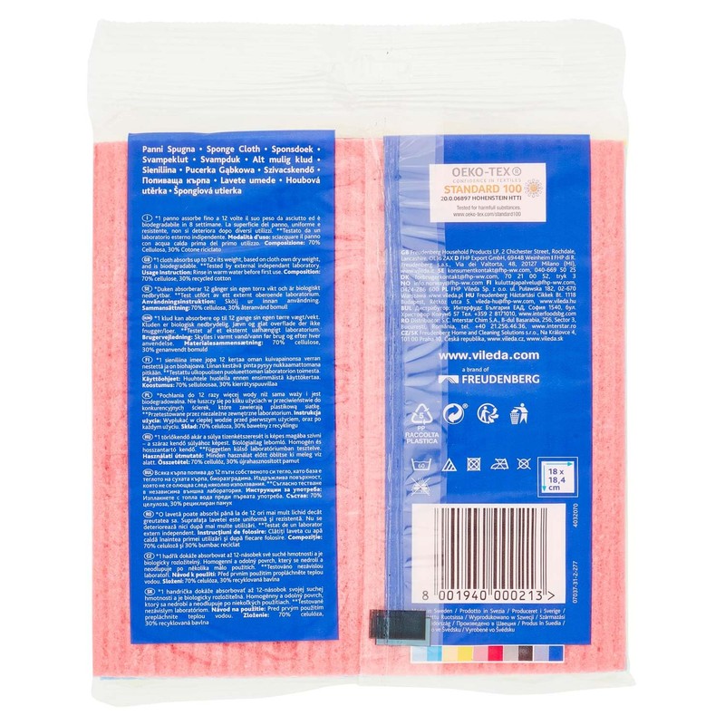 Vileda Super Absorbent Sponge Cloth