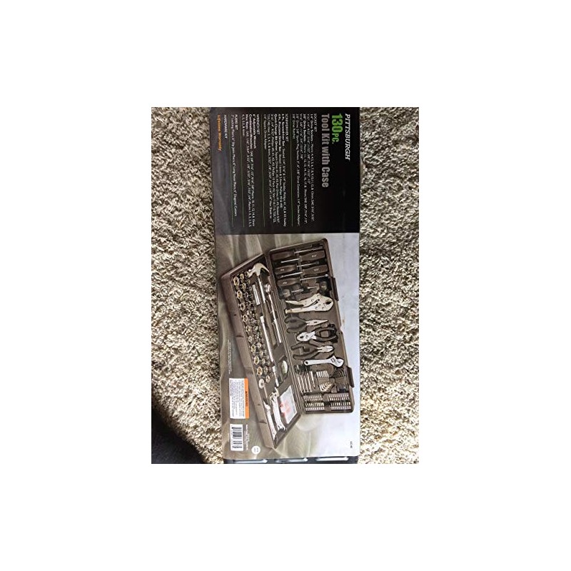 Pittsburgh 130 Piece Tool Kit with Case