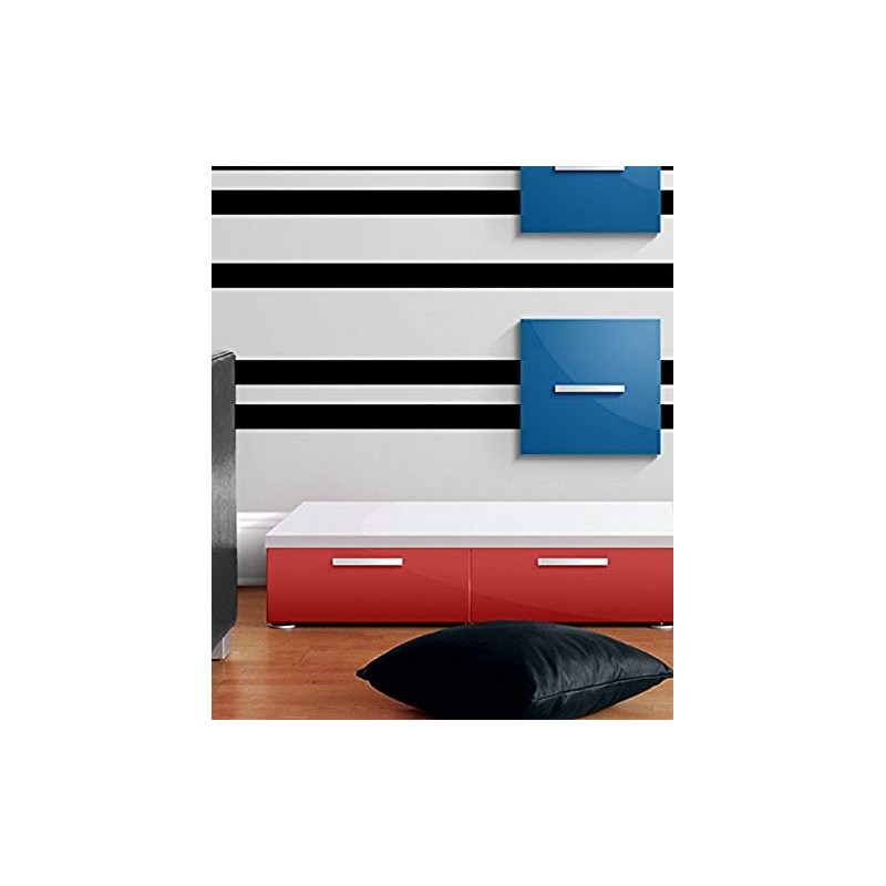 Borders Unlimited Black Simple Stripe