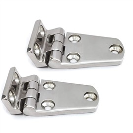 NRC&XRC Heavy Duty Marine Grade 316 Stainless Steel Offset Short Side 2-3/4" x 1-1/2" Casting Hinges (Pair) 3/16" Thinckness for Door, Cabinet of Boat, RVs (Pair)