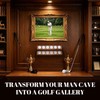 1-Pack Wooden Golf Ball Display Case & Holder - Wall