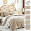 Sedefen Boho Bed Linen 135 x 200 cm Khaki Tufted
