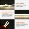 XUNATA Dimmable COB LED Strip, USB 5V 6.6ft/2m 320LEDs/M Flexible