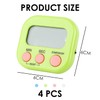 4 Multifunctional Timers, Kitchen Cooking, Children's Teeth Cleaning, Egg Timer,