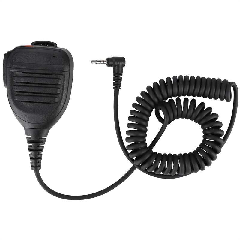 3.5mm PTT Handheld Walkie Talkie Radio Speaker Mic For YAESU