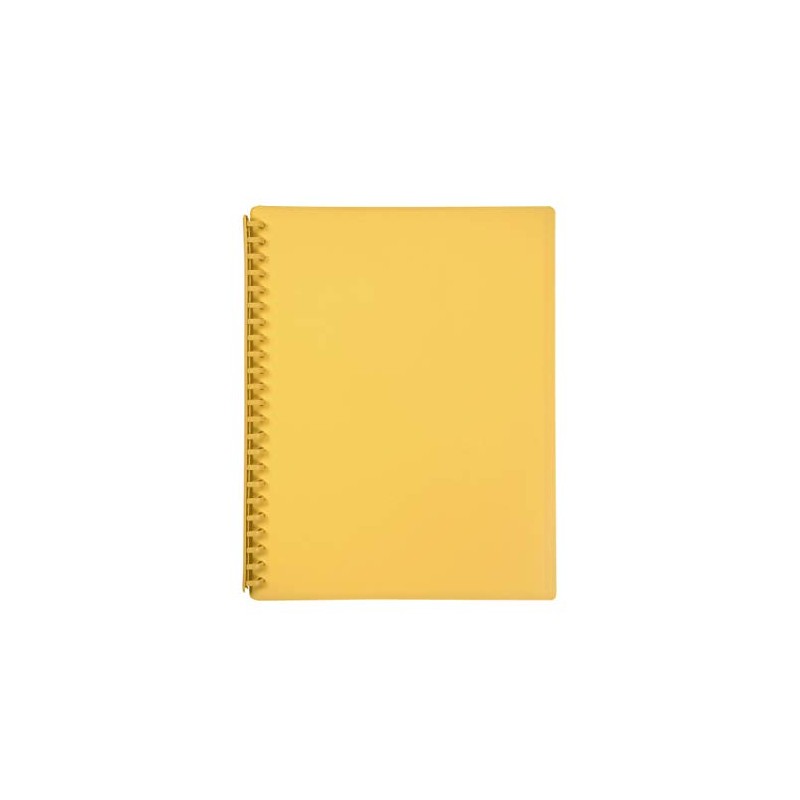 Marbig (R) Refillable 20 Pocket A4 Display Book Yellow