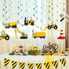 Pre-Strung Construction Happy Birthday Banner and Vehicle Truck Garland,Construction Car