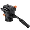 K&F CONCEPT Plastic Fluid Head Silky Smooth for 360°Pan and