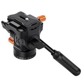 K&F CONCEPT Plastic Fluid Head Silky Smooth for 360°Pan and Tilt