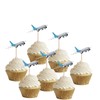 Aeroplane Birthday Party Food Cupcakes Picks Decorations Toppers (pack of