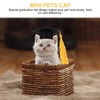 KESYOO 4pcs Mini Graduation Cap Pet Graduation Caps Small Dog