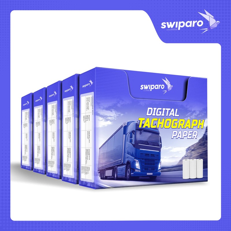SWIPARO - Certified Tachograph Paper Rolls - Thermal Paper for