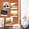 50 PCS Push Pin with Wooden Clips, Durable Wooden Push