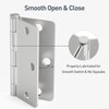 HOSOM 6 Pack Brushed Nickel Door Hinges 3.5 Inch with