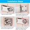 Keyed Hasp Locks, 2 Pcs Knob Locking Hasp, Cabinets Hasp