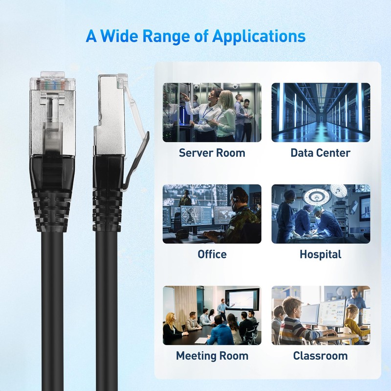 Cable Matters - Paquete de 2 unidades, cable Ethernet Cat