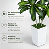 6ft Artificial Dracaena Tree Indoor, Tall Fake Tree with White