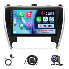 Car Stereo Radio for Toyota Camry 2015 2016 2017 with Wireless CarPlay Android Auto MirrorLink, KuTaiTai 10.1 inch 2GB+32GB IPS Touchscreen Radio with GPS Bluetooth WiFi FM SWC Backup Camera