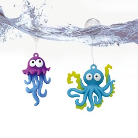 CGLRybO Aquarium Ornament, 2 Pcs Fish Tank Decorations Floating Decor Octopus with Floating Device,Cute Fish Tank Accessories for All Kinds of Simulated Underwater World