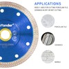 GoYonder 4.5” Diamond Tile Blade for Angle Grinder, Super Thin