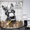 Famiffty Funny Donkey Farmhouse Shower Curtain 72Wx72L Inch Rustic Western