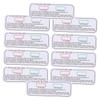 Gatuida 10pcs Test Cards for Household Uv Light Testing Use