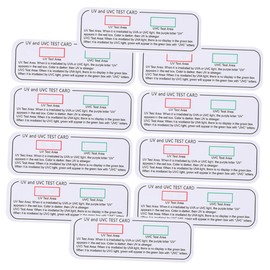 Gatuida 10pcs Test Cards for Household Uv Light Testing Use Indoor Uv Sterilization Indicators Portable and Lightweight for Daily Use