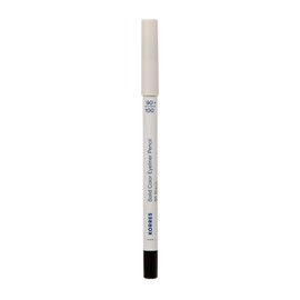 KORRES Solid Color Eyeliner Pencil Black 01, intensive Farbe, cremiger Textur & Vulkan-Mineralien, langanhaltend & für empfindliche Augen geeignet, vegan, 1,2g