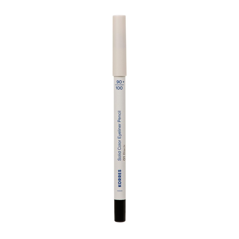 KORRES Solid Color Eyeliner Pencil Black 01, intensive Farbe, cremiger