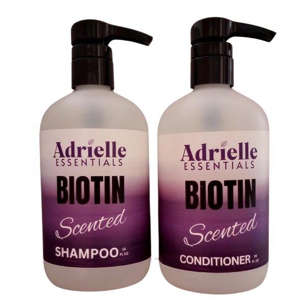 Adrielle Essentials Vanilla Caramel Coffee Scented Biotin Hair Shampoo and