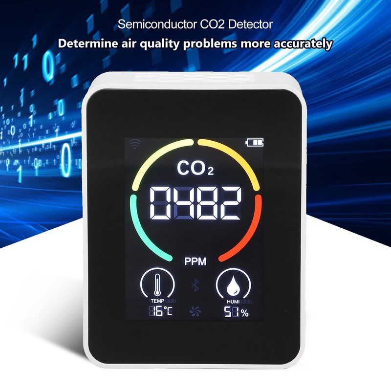 CO2 Detector Semiconductor Air Quality Monitor Temperature Humidity Sensor H8