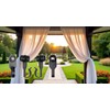 Steel Metal Slide Curtain Track Hooks with Wheels for Gazebo