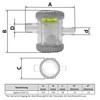Siphon Stop 25 Ball Siphon for Horizontal Condensate Water Drainage