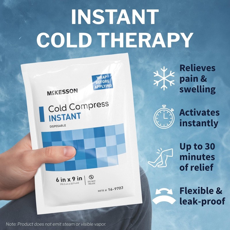McKesson Instant Cold Packs 6" x 9" [24 Pack] –