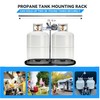 RVPNR RV Dual Propane Tank Mounting Rack with Locking Device