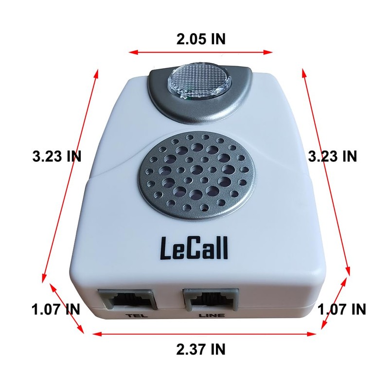 LeCall 2packs Telephone Ringer Amplifier/External Phone Ringer/Phone Ring Enhancer for