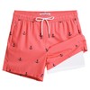 MaaMgic 5" Mens Swim Shorts with Compression Liner 4-Way Stretch