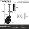 TIBEGOLD 4" Spring Loaded Gate Caster with Side Brake, Heavy