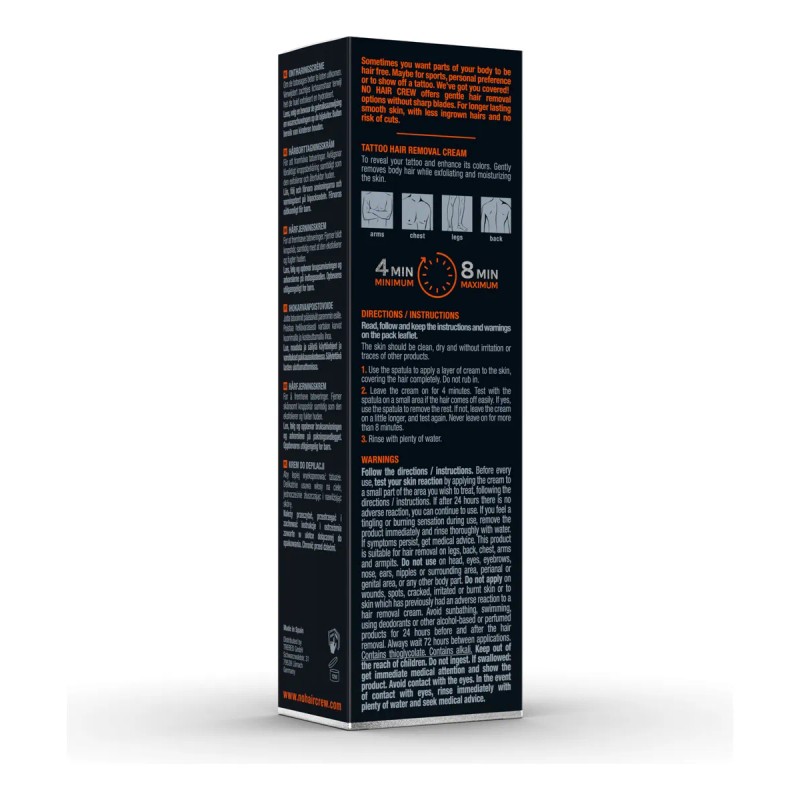 No Hair Crew Tattoo Edition crema depilatoria para cuerpo 200g