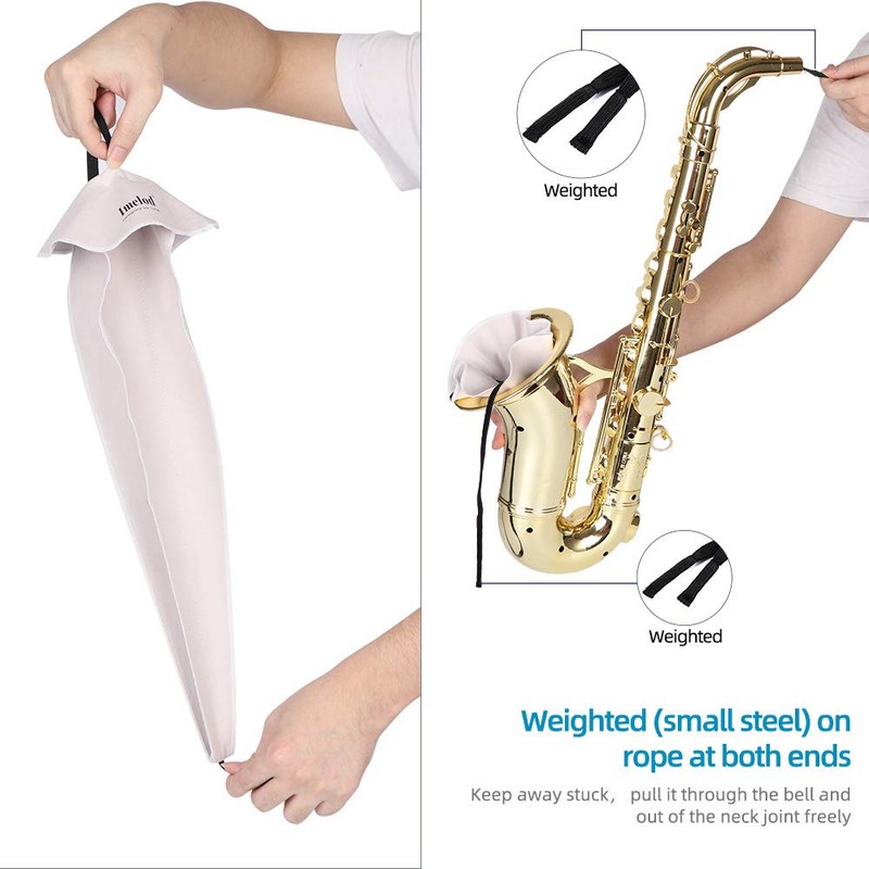 Saxophone Cleaning Kit with Case for Alto/Tenor Saxophone Clarinet Flute,